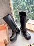 Женские кожаные сапоги MIU MIU Ankle Premium