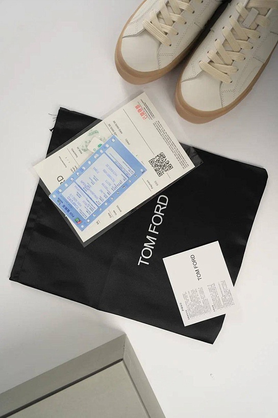 Кожаные кроссовки Tom Ford Cambridge - White