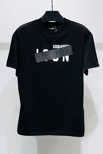 Мужская футболка Dsquared2 Tape Detail - Black   