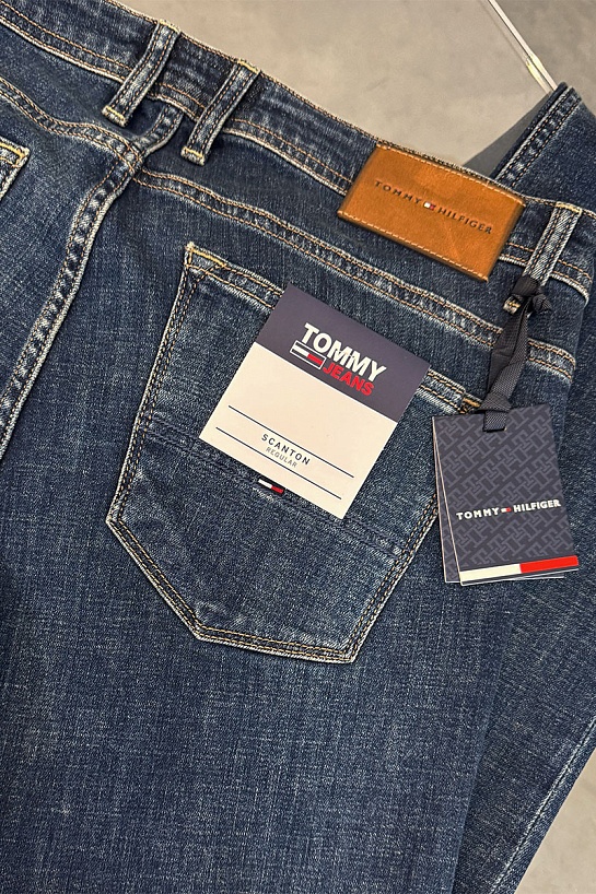 Мужские синие джинсы Tommy Hilfiger straight fit