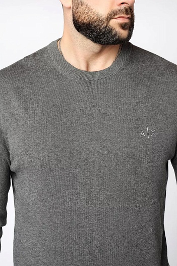 Мужская серая кофта Armani Exchange   