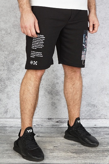 Мужские чёрные шорты Off-White "Pascal Painting"   