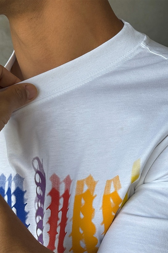 Мужская белая футболка Palm Angels