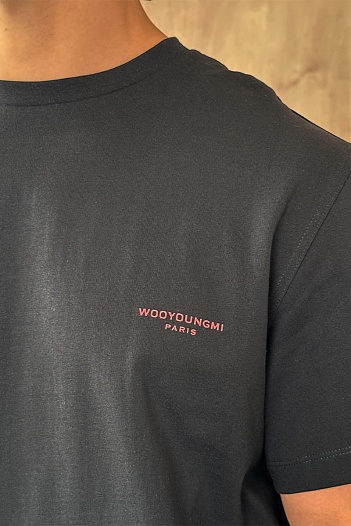 Чёрная оверсайз футболка Wooyoungmi   
