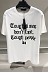 Оверсайз футболка Amiri "Tough Times" - White