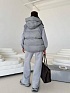 Женский костюм тройка на флисе Max Mara Premium - Light Grey