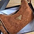 Замшевая сумка Prada re Edition 23x12 см - Brown