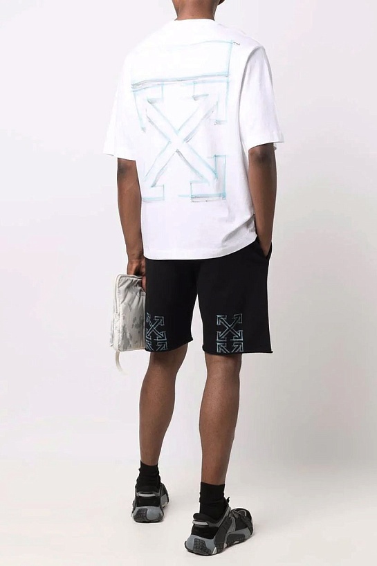 Оверсайз белая футболка Off-White Marker