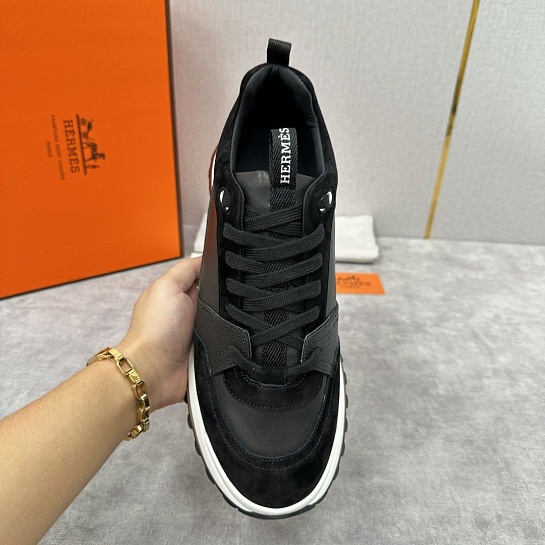 Мужские кроссовки Hermes Leader - Black