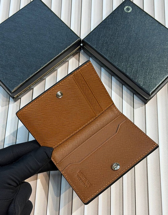 Кожаный кошелёк Montblanc 4CC Sartorial premium 10.5x10 см