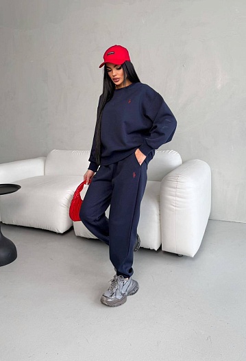 Женский синий костюм Polo Ralph Lauren premium   
