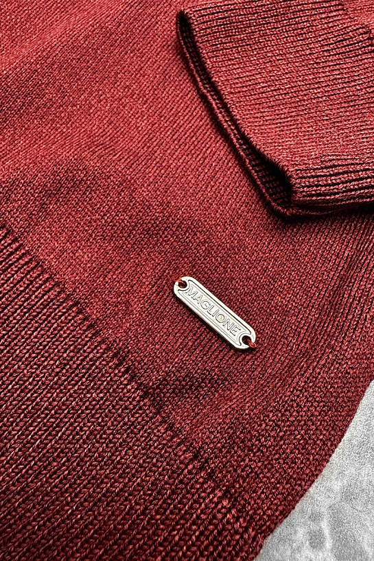 Мужская бордовая водолазка Maglione