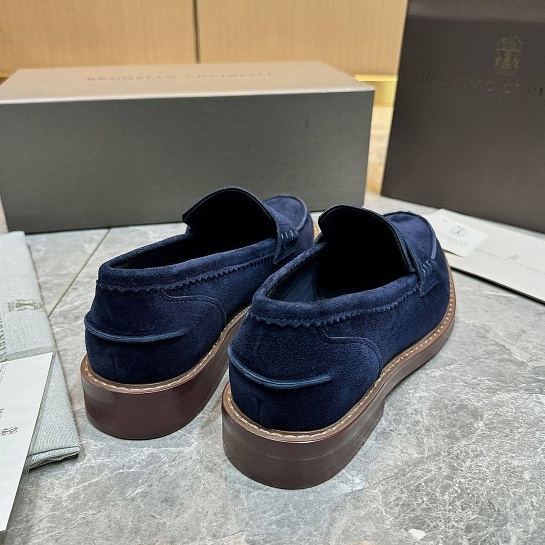 Мужские замшевые лоферы Brunello Cucinelli Premium