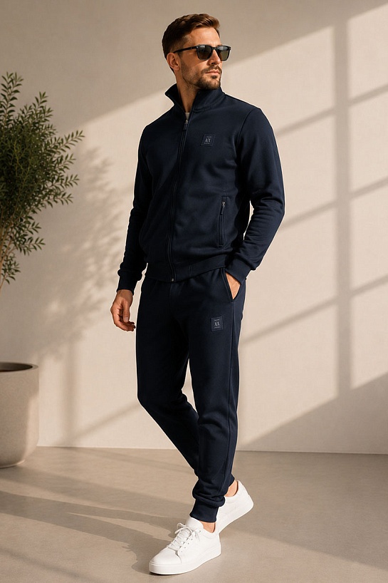 Спортивный костюм Armani Exchange logo-patch - Navy