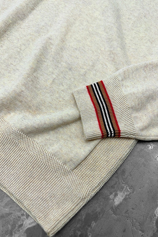 Мужской джемпер Burberry quarter-zip - Beige