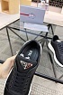 Мужские кроссовки Prada logo-plaque - Black / White