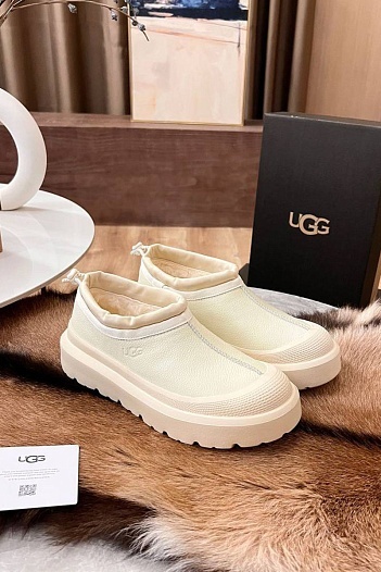 Женские замшевые ботинки UGG Tasman Hybrid - White   