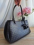 Кожаная сумка Bottega Veneta Basket 30x20 см - Dark Brown