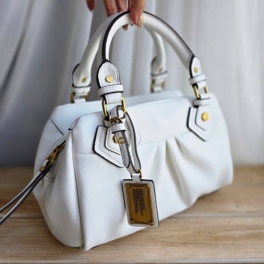 Женская сумка Marc Jacobs The Baby Groovee 32x19 см - White