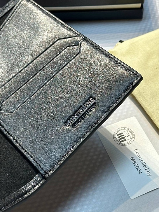 Кожаная обложка для паспорта Montblanc Premium 14x10 см