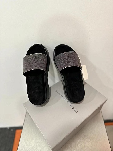 Женские шлёпанцы Brunello Cucinelli Premium   
