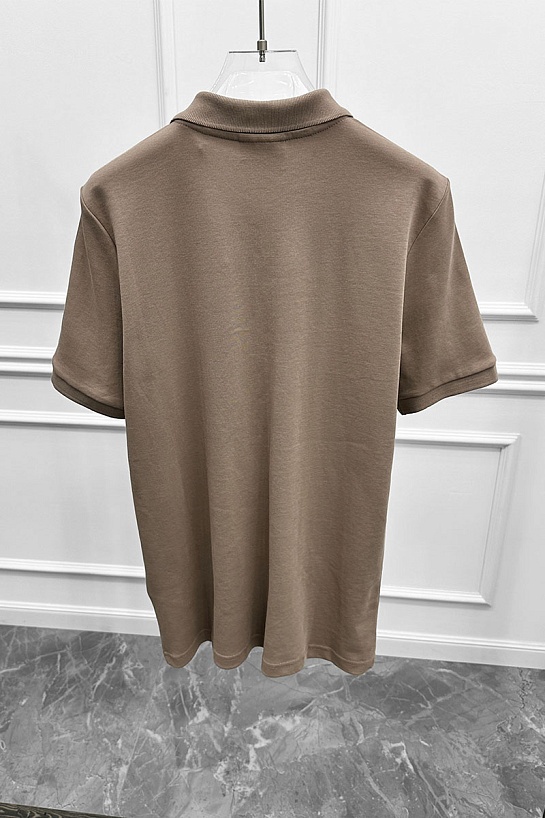 Мужское бежевое поло Hugo Boss classic badge