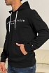 Мужское чёрное худи Tommy Hilfiger