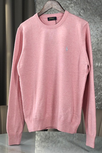 Мужской розовый джемпер Polo Ralph Lauren logo-embroidered   
