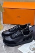 Комбинированные кроссовки Hermes Bouncing - Black