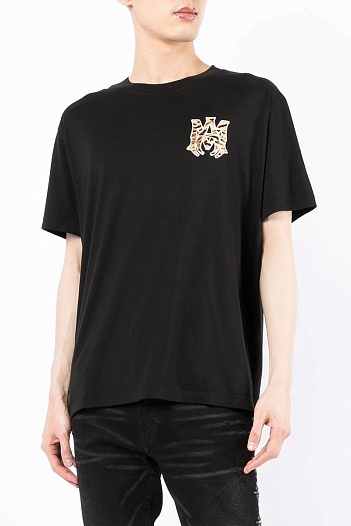 Чёрная мужская футболка Amiri Chinese New Year logo   