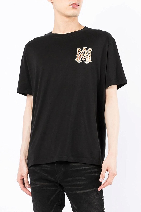 Чёрная мужская футболка Amiri Chinese New Year logo