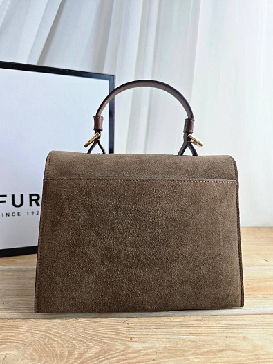 Замшевая сумка Furla Eclisse S 21x17 см   