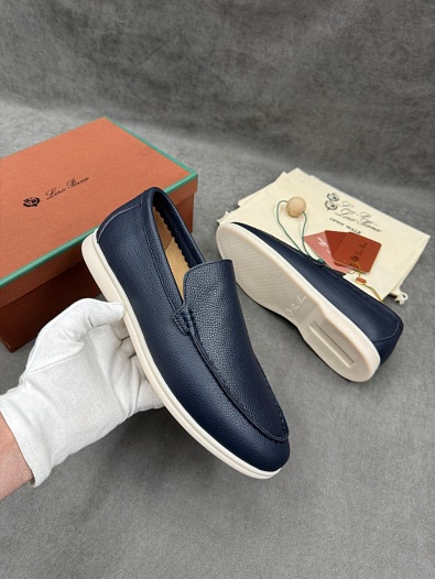 Мужские кожаные лоферы Loro Piana   