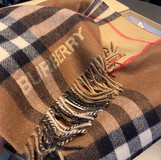 Кашемировый шарф Burberry 168x30 см   