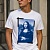 Белая футболка Off-White c/o Virgil Abloh Monalisa slim-cut