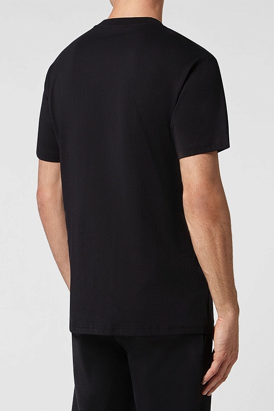 Мужская чёрная футболка Philipp Plein Sport