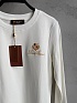 Белый женский лонгслив Loro Piana premium