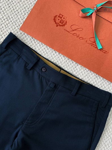 Мужские брюки Loro Piana Premium - Navy   