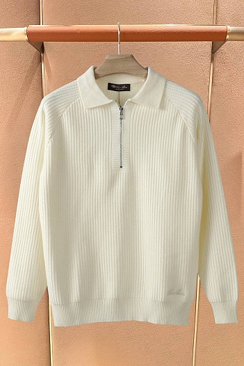 Мужской свитер Loro Piana premium - White   