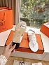 Женские кожаные сандалии Hermes Premium - White
