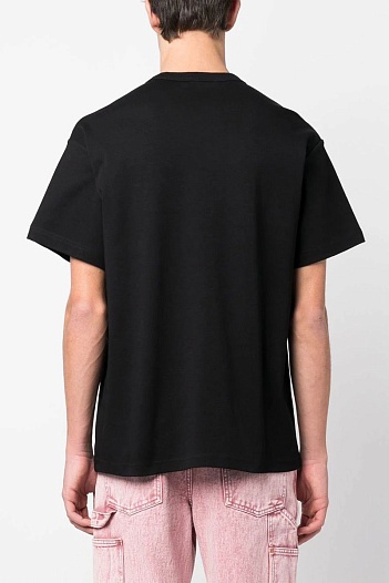 Мужская чёрная футболка Versace Jeans Couture   