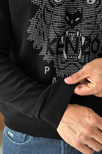 Чёрный свитшот Kenzo Tiger motif   