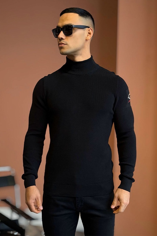 Мужской чёрный свитер Paul & Shark