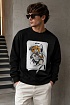 Мужской чёрный свитшот Moschino Teddy Bear