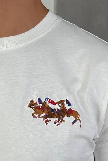 Мужская белая футболка Роlо Ralрh Lаurеn Match Club   