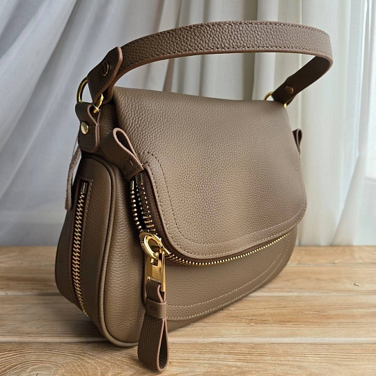 Женская сумка Tom Ford Jennifer 28x22 см - Brown
