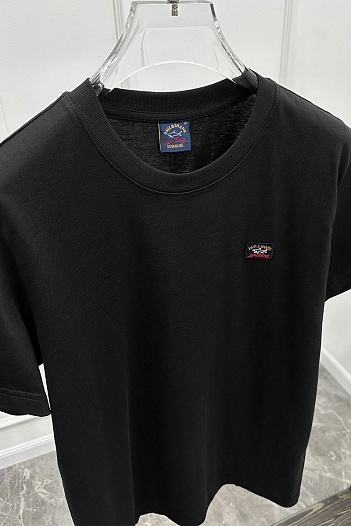 Футболка чёрного цвета Paul & Shark logo-patch   