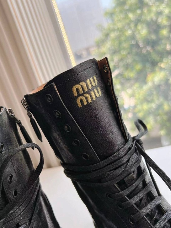 Женские ботинки MIU MIU Premium - Black