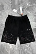 Мужские чёрные шорты Off-White paint splatter