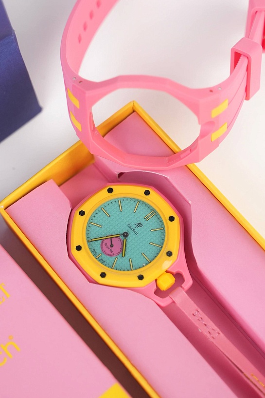 Часы Audemars Piguet x Swatch "Royal Pop" Otg Roz premium